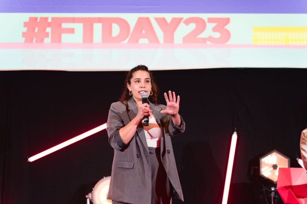 Ludivine Bourgeois at the French Tech Days Bordeaux 2023 for Dare&Go.