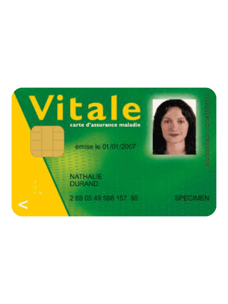 Example of a Vital Card (Carte Vitale) in France !